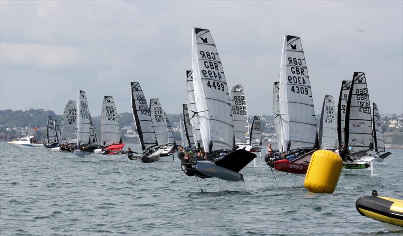 Start on day 3 of the UK International Moth Nationals at Paignton - photo © Mark Ripley