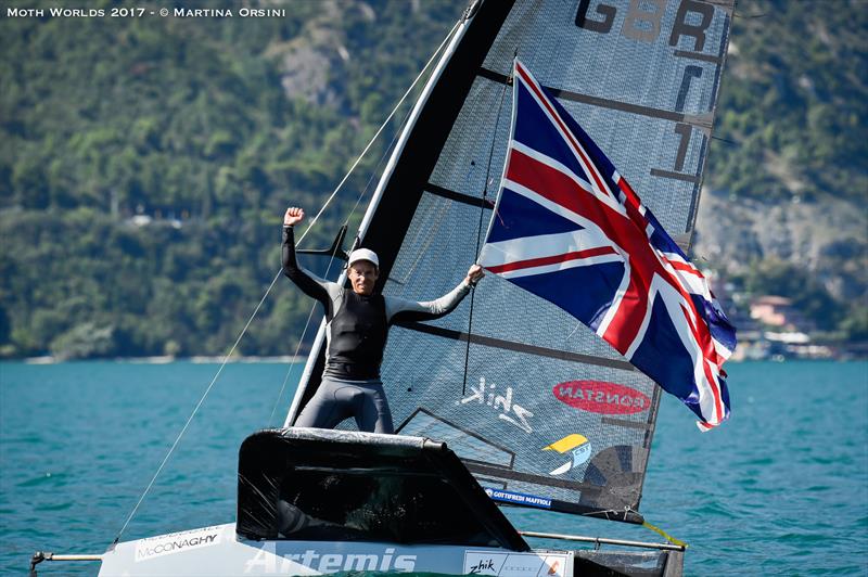 Paul Goodison wins the 2017 Moth Worlds on Lake Garda - photo © Martina Orsini