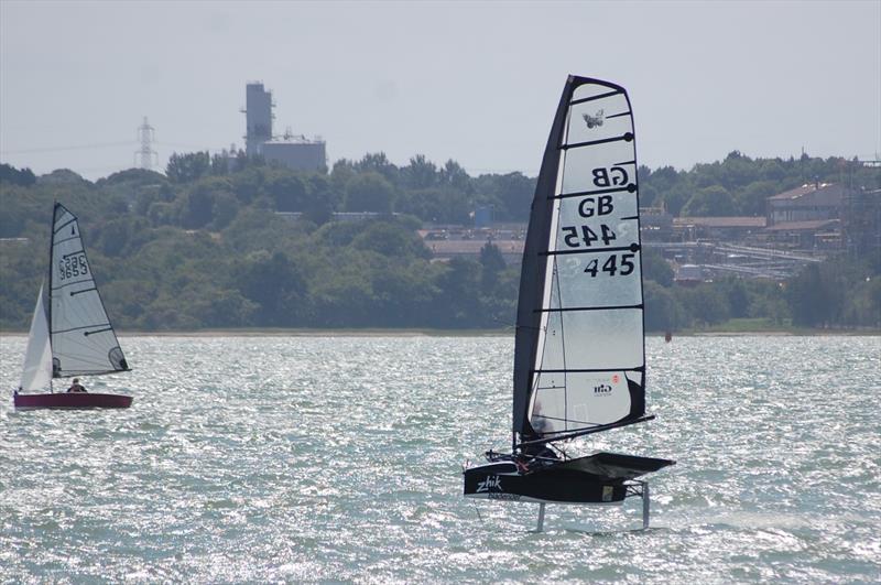 How can a system fairly equate the performance of a boat such as the one featured earlier – the Enterprise, with that of the foiling Moth. Has the range of PYs grown so large as to now be incompatible with fair racing? photo copyright David Henshall taken at  and featuring the International Moth class