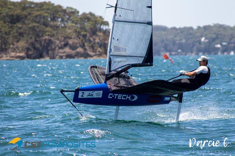Tom Slingsby, Day 3, CST Composite Australian Moth Championships, January 2018, Wangi SC photo copyright Darcie Callington taken at Wangi RSL Amateur Sailing Club and featuring the International Moth class