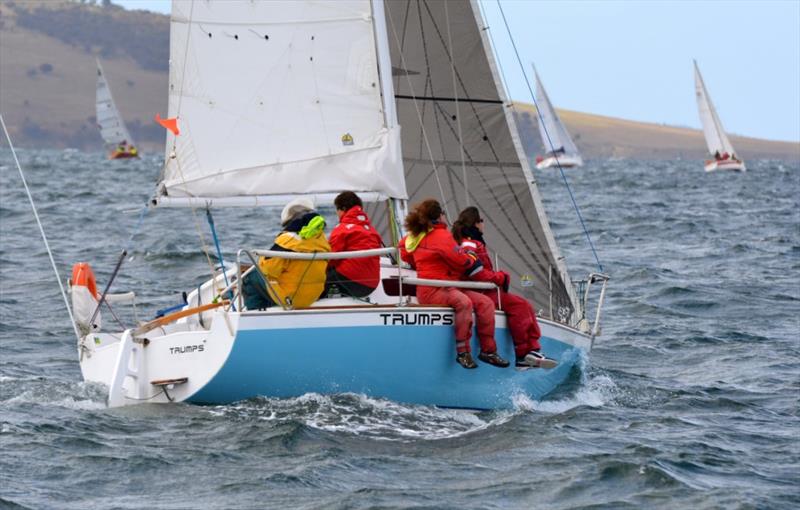Bellerive Yacht Club's Ian Stewart sailed Trumps to a close win in Division 3 of the North Sails IOR Cup photo copyright Peter Watson taken at Bellerive Yacht Club and featuring the IOR class