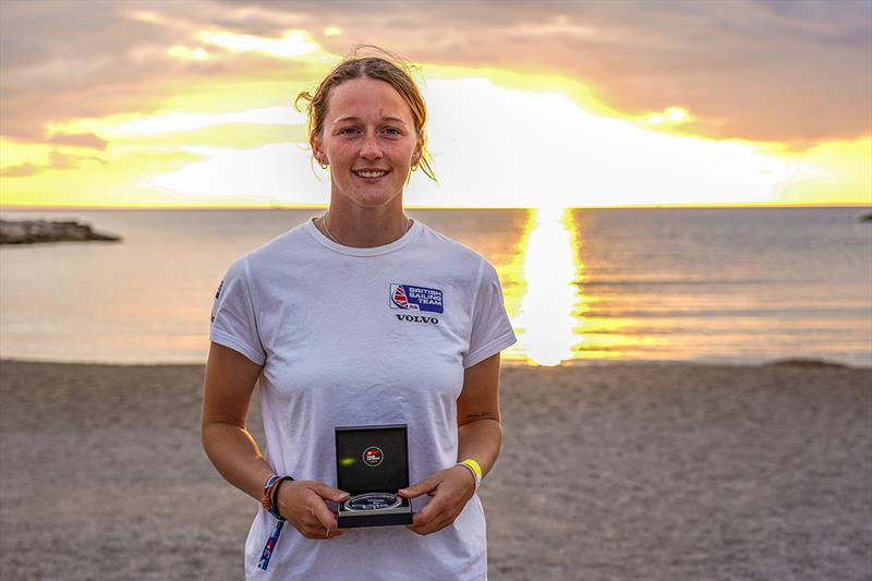 Silver for Islay Watson at the 2021 iQFOIL Europeans in Marseille photo copyright Richard Aspland / British Sailing Team taken at  and featuring the iQFoil class