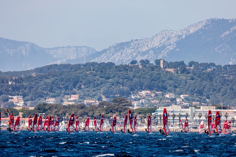 iQFoil - Day 1 - 53rd Semaine Olympique Francais, Hyeres - April 2022 photo copyright Sailing Energy / World Sailing taken at  and featuring the iQFoil class