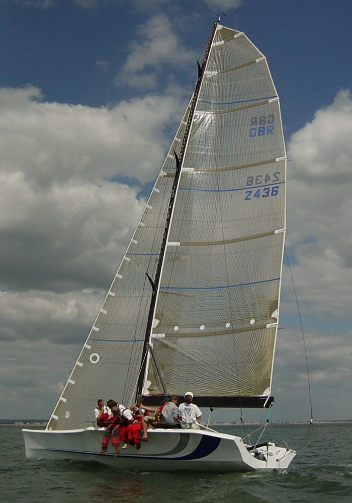 The new 36' yacht 'Full Pelt X' with the highest ever IRC rating of 1.704 photo copyright UK Sails Hamble / www.uksails.co.uk taken at  and featuring the IRC class