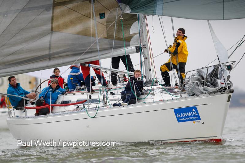 Day 6 of the Garmin Hamble Winter Series photo copyright Paul Wyeth / www.pwpictures.com taken at Hamble River Sailing Club and featuring the IRC class