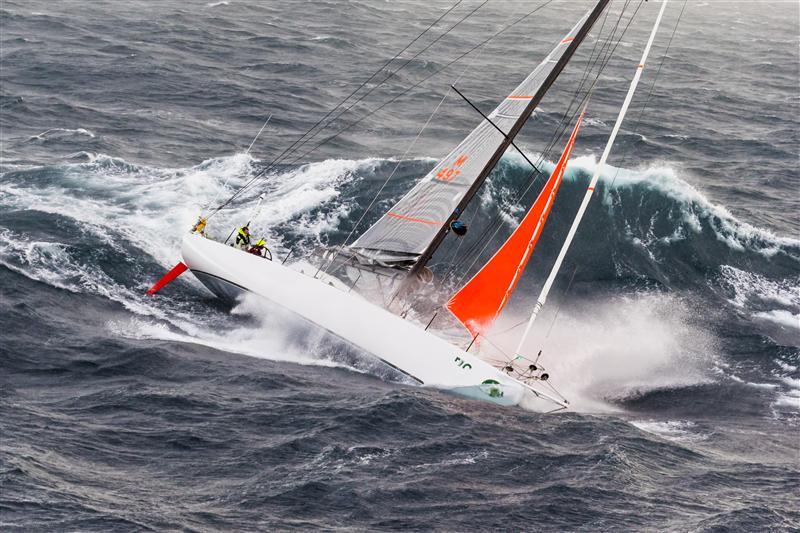Venture 2 buries the bow as she blasts south on Day 4 of the Rolex Sydney Hobart Yacht Race photo copyright Carlo Borlenghi / Rolex taken at Cruising Yacht Club of Australia and featuring the IRC class