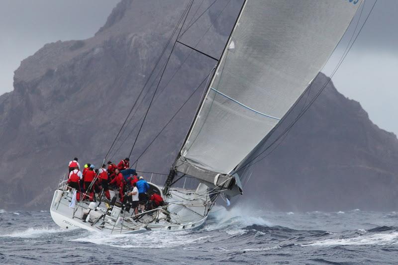 Rambler 90 at Redonda in the RORC Caribbean 600 photo copyright Tim Wright / www.photoaction.com taken at Royal Ocean Racing Club and featuring the IRC class
