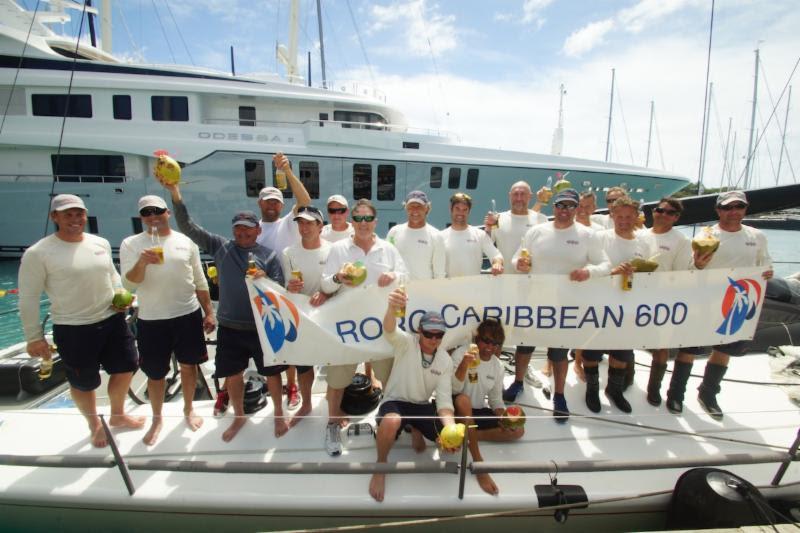 Shockwave crew dockside after the RORC Caribbean 600 - photo © Kevin Johnson / www.kevinjohnsonphotography.com