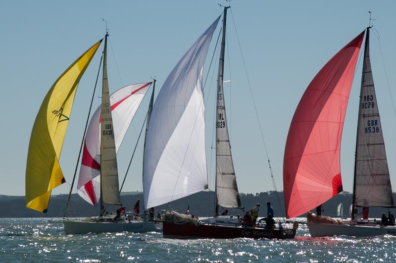 J109 and IRC3 during Brooks Macdonald Warsash Spring Series day 1 photo copyright Iain McLuckie taken at Warsash Sailing Club and featuring the IRC class