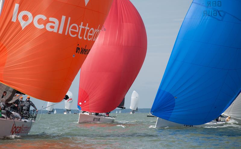 Local Letterbox Zero II followed by J111s on day 5 of the Brooks Macdonald Warsash Spring Series - photo © Iain McLuckie