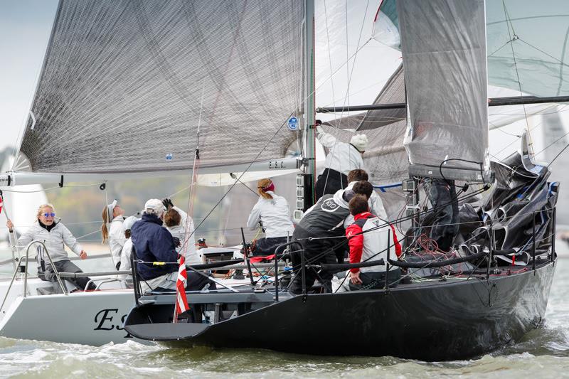 Louise Morton's all-female crew on her highly successful Quarter Tonner, Espada on day 2 of the RORC Easter Challenge - photo © Paul Wyeth / www.pwpictures.com