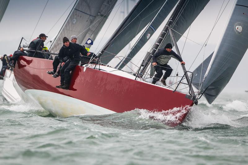 Scoring three bullets in IRC Two on the final day: Peter Morton's new Salvo, the JND35 at the RORC Easter Challenge photo copyright Paul Wyeth / www.pwpictures.com taken at Royal Ocean Racing Club and featuring the IRC class