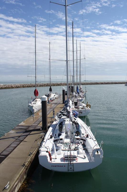 The Cowes to Portland and Back fleet at rest in Portland photo copyright SORC taken at Weymouth & Portland Sailing Academy and featuring the IRC class