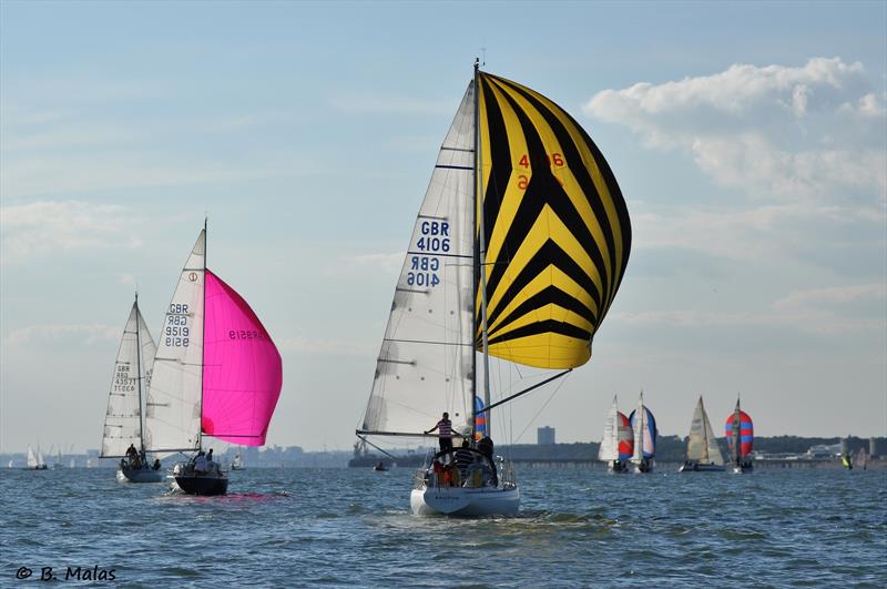 Rampion, Class 2 winners on their first night out on Hamble River SC's 'Big Wednesday' photo copyright Bertrand Malas taken at Hamble River Sailing Club and featuring the IRC class