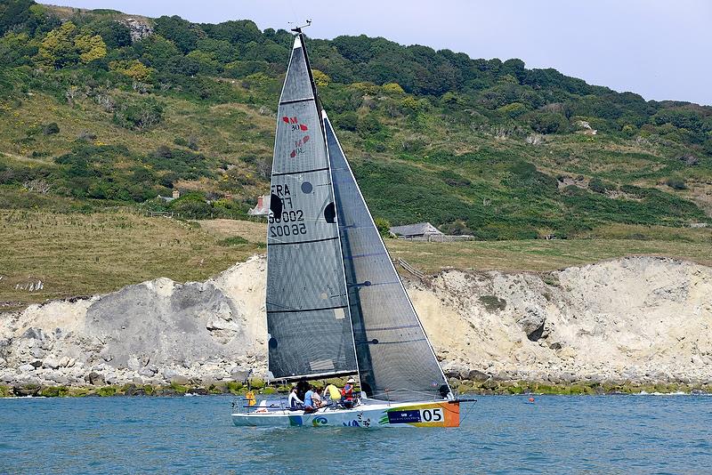Eric Basset's Motive, the smallest boat in the regatta racing in France Green during the Brewin Dolphin Commodores' Cup - photo © Rick Tomlinson / RORC