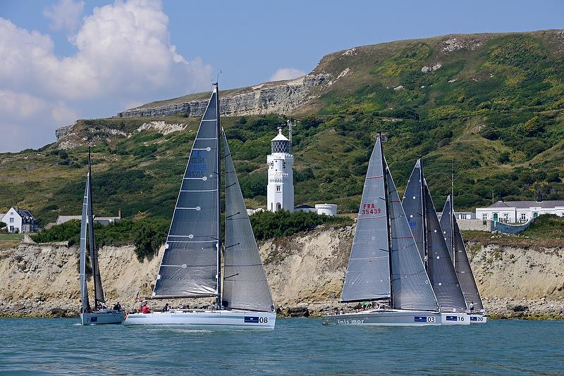 Passing St Catherine's Lighthouse during the Brewin Dolphin Commodores' Cup photo copyright Rick Tomlinson / RORC taken at Royal Ocean Racing Club and featuring the IRC class
