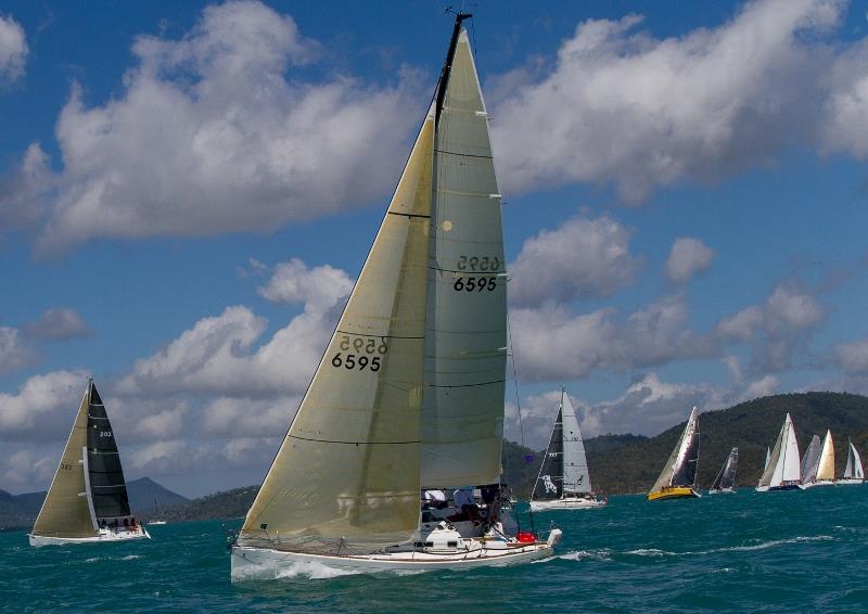 Performance Division 2 pointscore leader Brlliant Pearl on day 3 of Vision Surveys Airlie Beach Race Week photo copyright Shirley Wodson taken at Whitsunday Sailing Club and featuring the IRC class