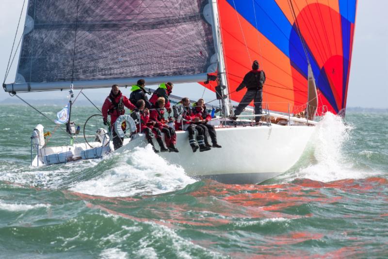 Stormforce Coaching's Stimson 42, Palpatine in the Sevenstar Round Britain and Ireland Race photo copyright Hamo Thornycroft taken at Royal Ocean Racing Club and featuring the IRC class