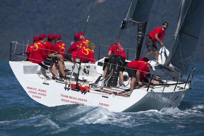 Team Beau Geste on day 2 of Audi Hamilton Island Race Week photo copyright Andrea Francolini taken at Royal Hamilton Yacht Club and featuring the IRC class