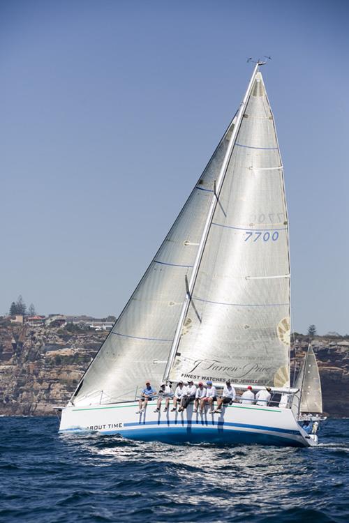 'About Time' in the Botany Bay Race 2014 photo copyright Dave Brogan / www.sailpix.com.au taken at Cruising Yacht Club of Australia and featuring the IRC class