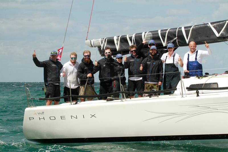 Winning Sydney 38 crew of Phoenix on day 4 of the Festival of Sails photo copyright Teri Dodds taken at Royal Geelong Yacht Club and featuring the IRC class
