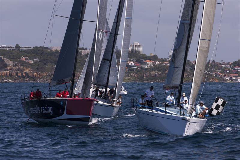 Patrice leads Nine Dragons and OneSails Racing on day 1 of the Sydney Harbour Regatta photo copyright Andrea Francolini / MHYC taken at Middle Harbour Yacht Club and featuring the IRC class