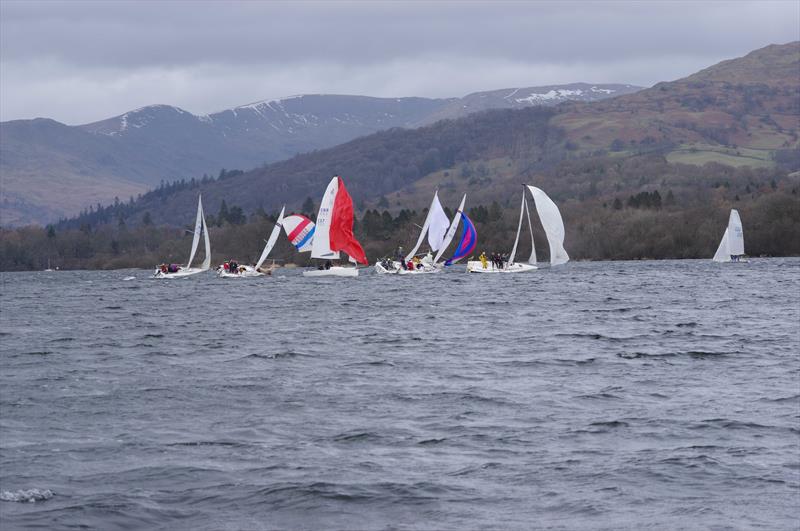 A blustery day during the Windermere Winter Series photo copyright Graham Blackwell taken at Windermere Cruising Association and featuring the IRC class