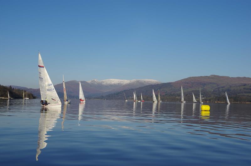 Lessons in drifting during the Windermere Winter Series photo copyright Graham Blackwell taken at Windermere Cruising Association and featuring the IRC class