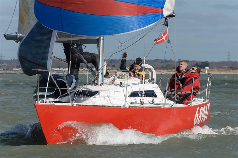 Erik the Red, 2nd in IRC4 on day 2 of the Brooks Macdonald Warsash Spring Series photo copyright Iain McLuckie taken at Warsash Sailing Club and featuring the IRC class
