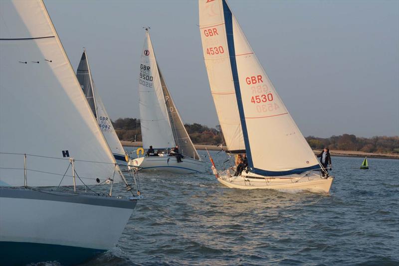 Hamble River Wednesday Night Series Early Bird Race photo copyright Trevor Pountain taken at Hamble River Sailing Club and featuring the IRC class