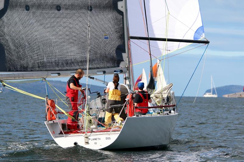 Planet X won Division 6 in today DSS/Quantum Shorthanded Series on the Derwent photo copyright Sam Tiedemann taken at Derwent Sailing Squadron and featuring the IRC class