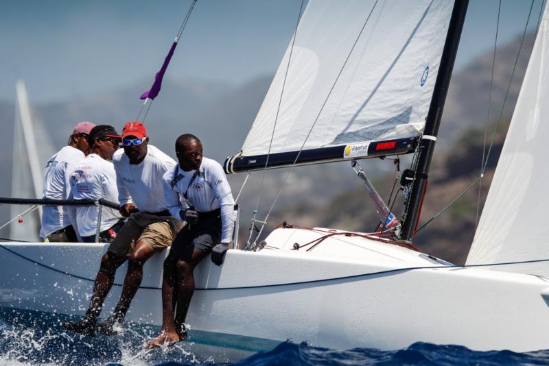 Antiguan entry, Sir Hugh Bailey kindly lent Jonty Layfield his CS40, Sleeper/Ugo racing in CSA 8 on day 1 at Antigua Sailing Week photo copyright Paul Wyeth / www.pwpictures.com taken at Antigua Yacht Club and featuring the IRC class