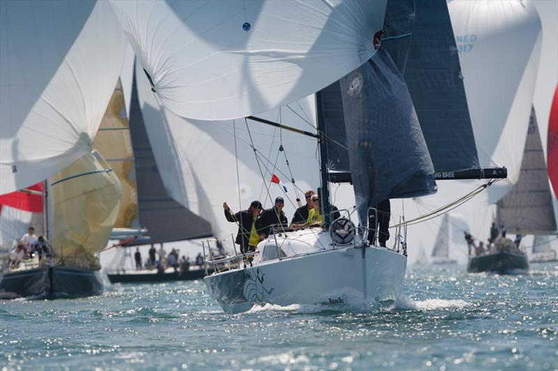 Raging Bee during the 2015 RORC Myth of Malham Race photo copyright Paul Wyeth / RORC taken at Royal Ocean Racing Club and featuring the IRC class