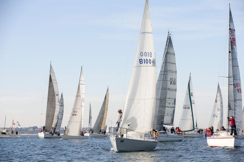 Race start on Port Phillip during the Brighton Ladies Skippers Series photo copyright Steb Fisher taken at Royal Brighton Yacht Club and featuring the IRC class