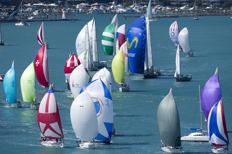 Spinnakers during Audi Hamiltion Island Race Week photo copyright Andrea Francolini taken at Hamilton Island Yacht Club and featuring the IRC class