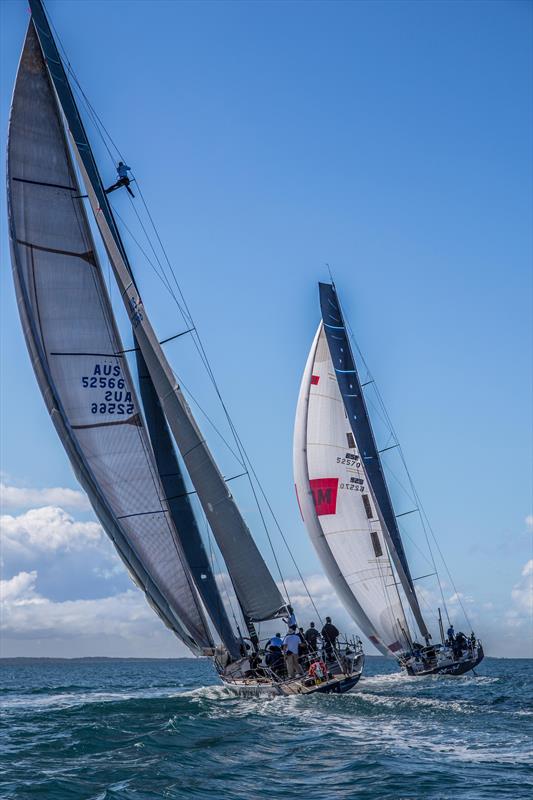 Alive chasing Black Jack in the Brisbane to Keppel Tropical Yacht Race photo copyright Luke Van der Kamp / VDK Imaging taken at Royal Queensland Yacht Squadron and featuring the IRC class