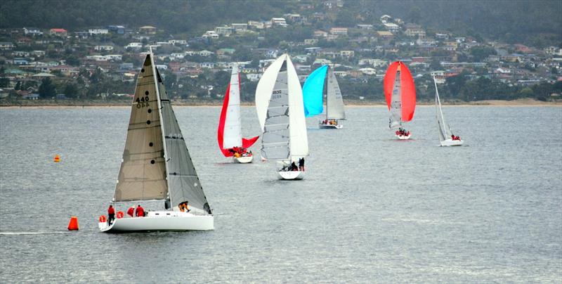 Division 1 racing on the River Derwent today - photo © Peter Campbell