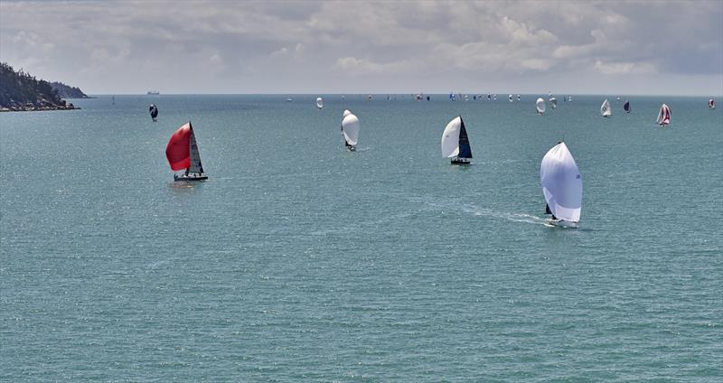 Quest lead the fleet in the Around Island Race on day 2 of SeaLink Magnetic Island Race Week photo copyright John de Rooy taken at Townsville Yacht Club and featuring the IRC class