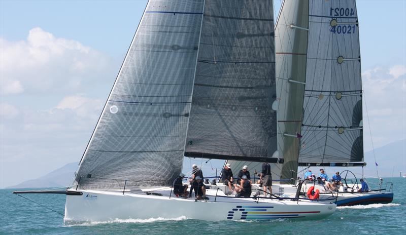 Quest and Guilty Pleasures charge across the start line on day 2 of SeaLink Magnetic Island Race Week photo copyright Tracey Johnstone taken at Townsville Yacht Club and featuring the IRC class