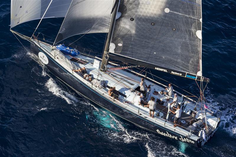 Cookson 50 Mascalzone Latino (ITA) on her way to Stromboli during the Rolex Middle Sea Race photo copyright Rolex / Carlo Borlenghi taken at Royal Malta Yacht Club and featuring the IRC class