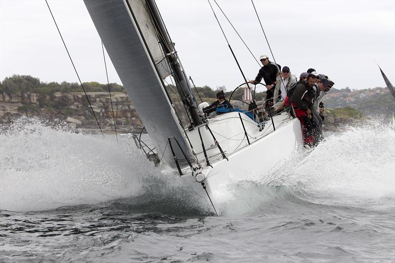 KOA leaving the harbour during the start on day 2 of the Cruising Yacht Club of Australia Trophy photo copyright Andrea Francolini taken at Cruising Yacht Club of Australia and featuring the IRC class