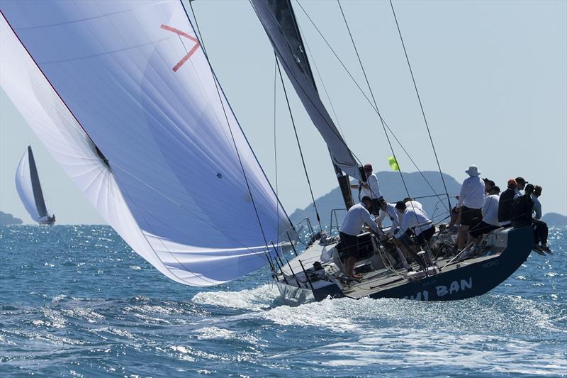 Ichi Ban powering downwind at Airlie Beach Race Week photo copyright Andrea Francolini taken at Middle Harbour Yacht Club and featuring the IRC class