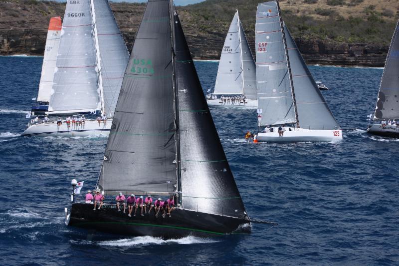 Christopher Dragon, Andrew Weiss' Sydney 43 at the start of the race has now rounded La Desirade in the RORC Caribbean 600 photo copyright RORC / Tim Wright taken at Antigua Yacht Club and featuring the IRC class