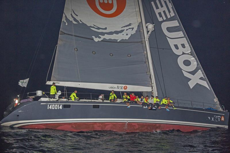 UBOZ finishes the Rolex China Sea Race 2016 photo copyright Rolex / Daniel Forster taken at Royal Hong Kong Yacht Club and featuring the IRC class