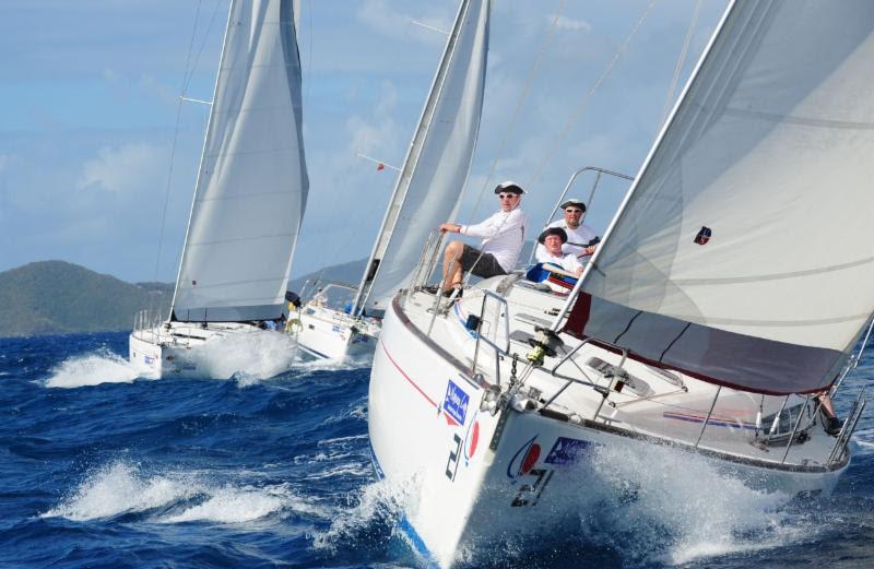 Round Tortola at the BVI Spring Regatta: Winner of the Bareboat class with Sunsail 441, Warvor, sailed by Willem Ellement, NED - photo © Todd VanSickle