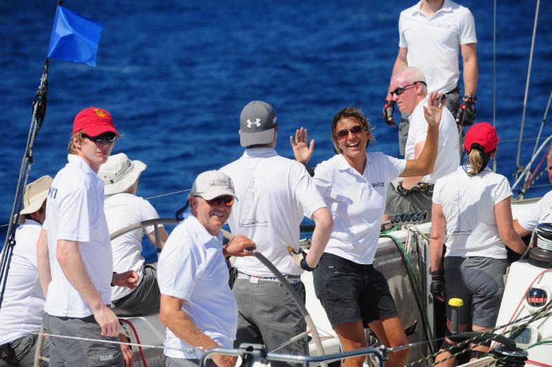 Tony Mac's Team McFly - Southern Child celebrate their class win in CSA Racing 2 in the BVI Spring Regatta photo copyright Todd VanSickle taken at Royal BVI Yacht Club and featuring the IRC class