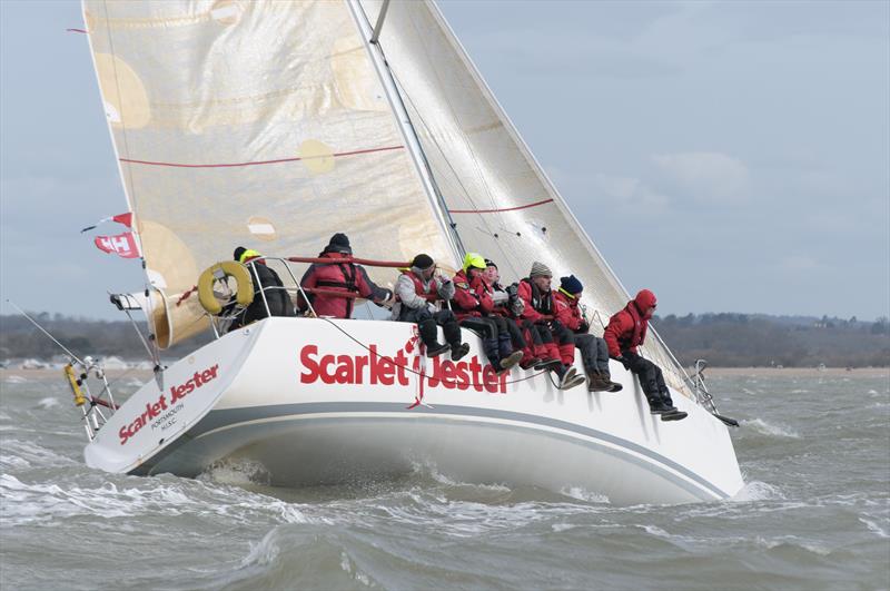 Scarlet Jester on day 4 of the Helly Hansen Warsash Spring Series photo copyright Iain McLuckie taken at Warsash Sailing Club and featuring the IRC class