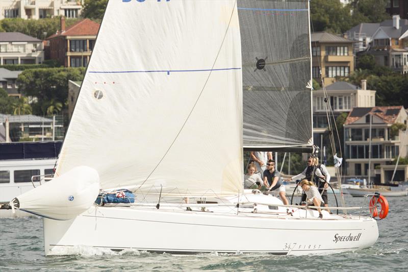 Speedwell emulated her name to win Division 2 on Great Veterans and Ladies Day photo copyright David Brogan / www.sailpix.com.au taken at Cruising Yacht Club of Australia and featuring the IRC class