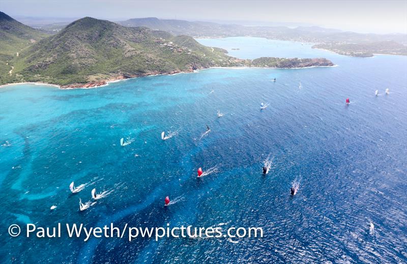 Fantastic racing on Peters & May Race Day 4 at Antigua Sailing Week - photo © ASW / Paul Wyeth / www.pwpictures.com