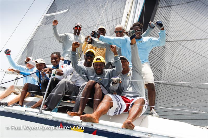 The youthful team of Gypsy-UGo at Antigua Sailing Week photo copyright ASW / Paul Wyeth / www.pwpictures.com taken at Antigua Yacht Club and featuring the IRC class